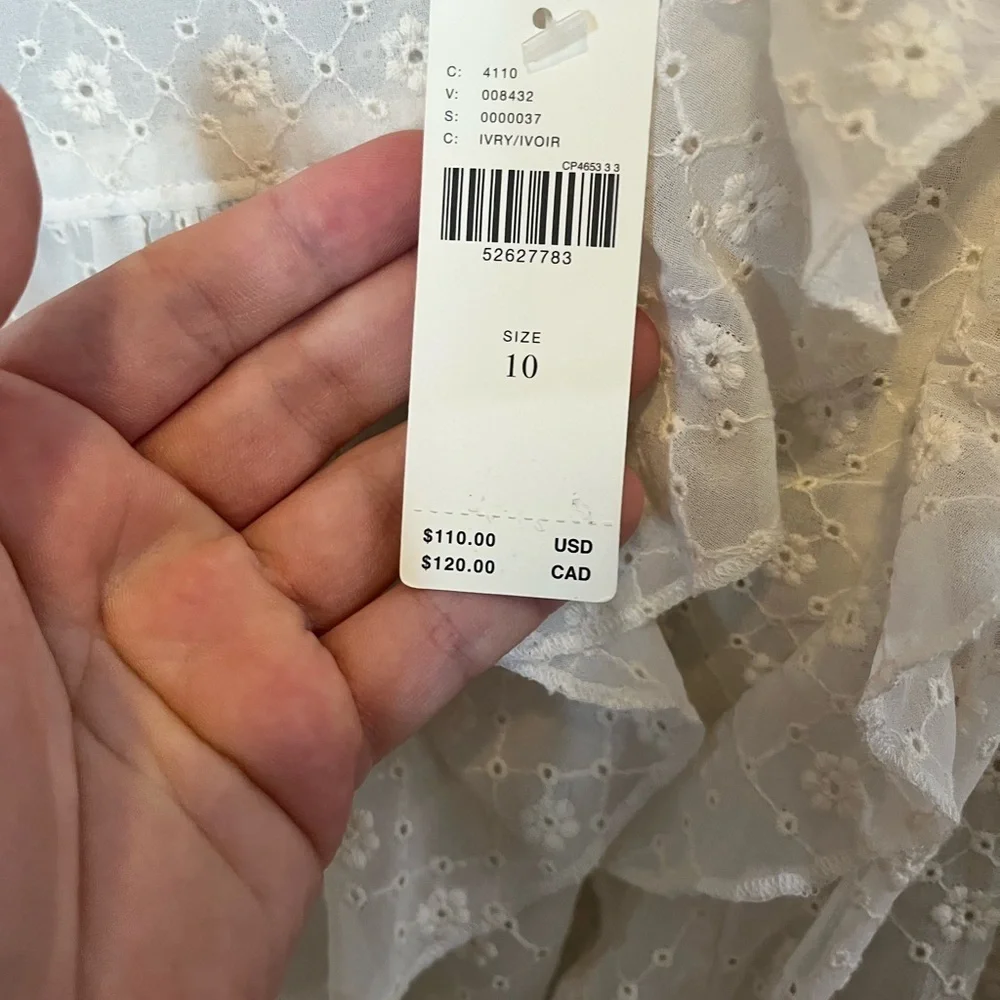 NWT Anthropologie Maeve Laila Ruffled Blouse 10 Bohemian Cottagecore MSRP $110 - Picture 5 of 9